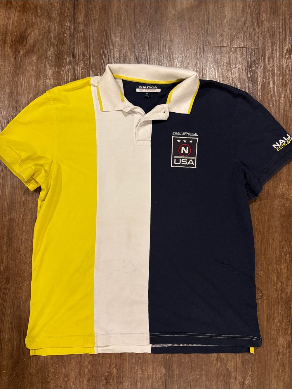 Vintage Nautica men’s XXL color block polo
